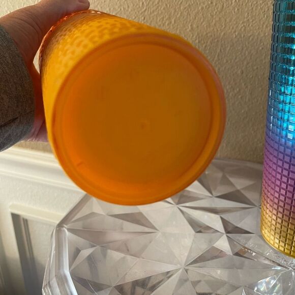 Starbucks Singleton Pride Rainbow Tumbler Mango Tumbler 24 Ounces - Picture 7 of 11